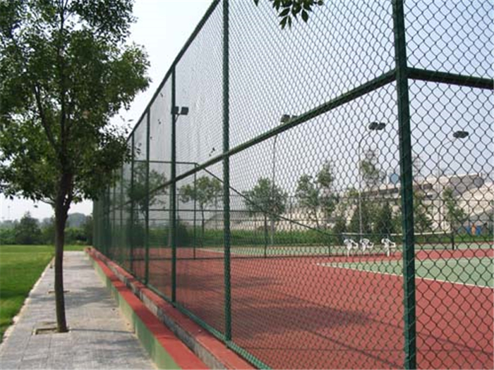 Green Chain Link Fence